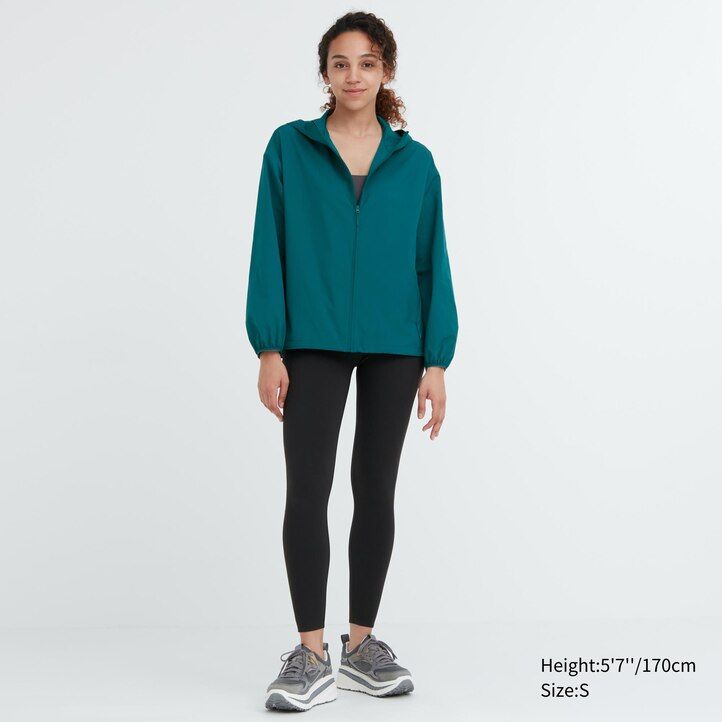 giacche tascabili con protezione uv uniqlo da donna verde -