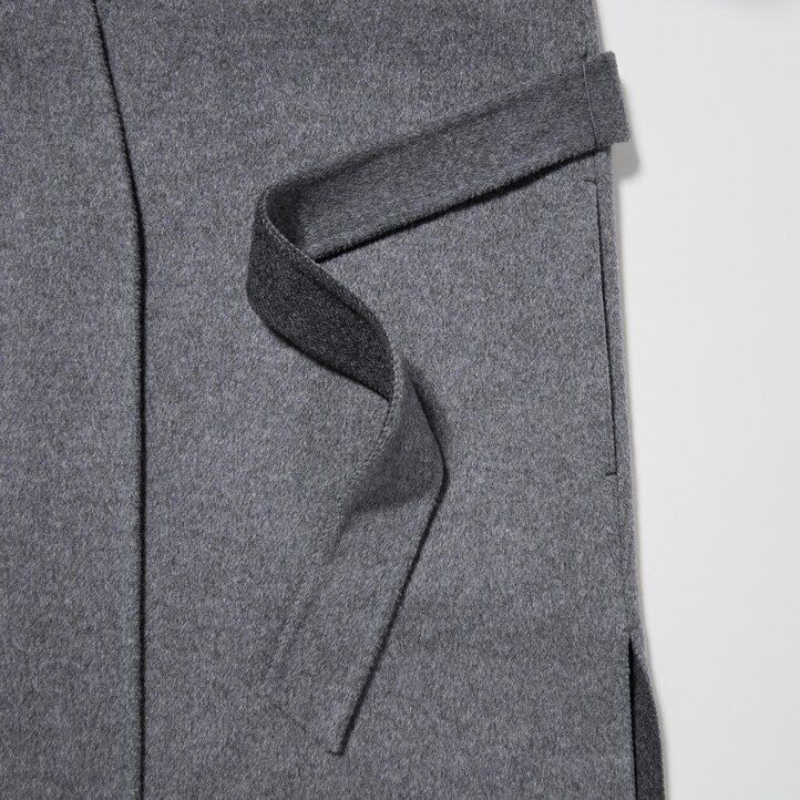 giacche avvolgenti in misto lana uniqlo da donna blu navy