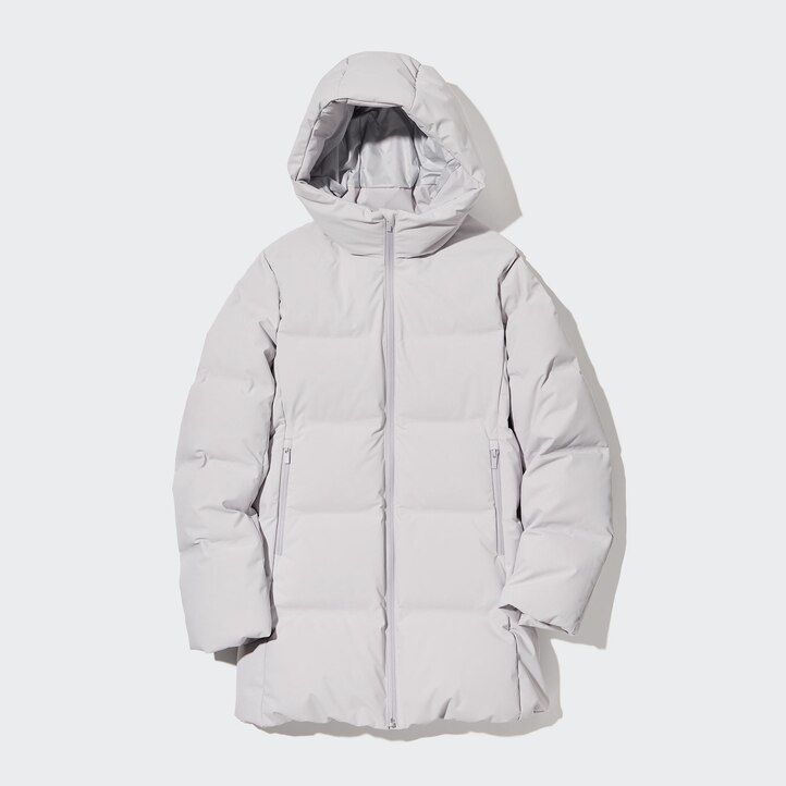 piumini uniqlo senza cuciture blu da donna
