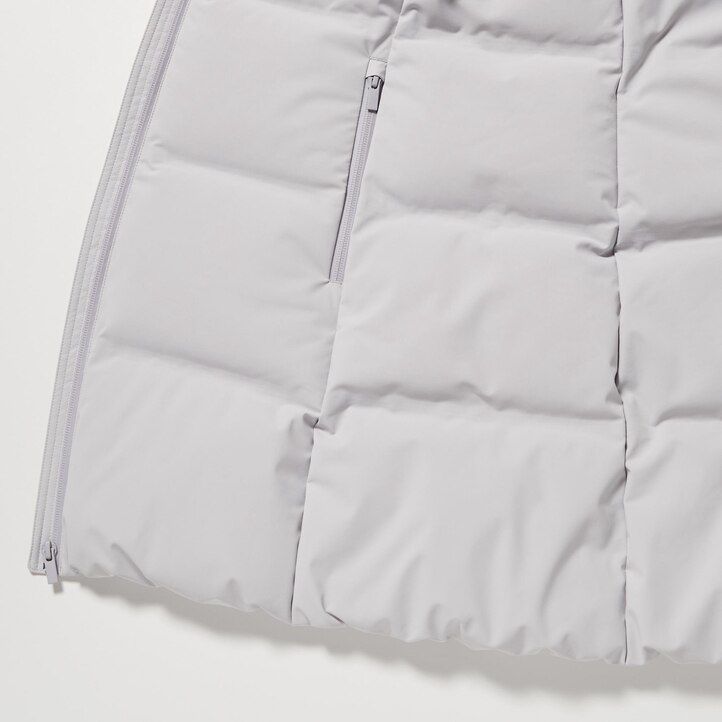 piumini uniqlo senza cuciture blu da donna
