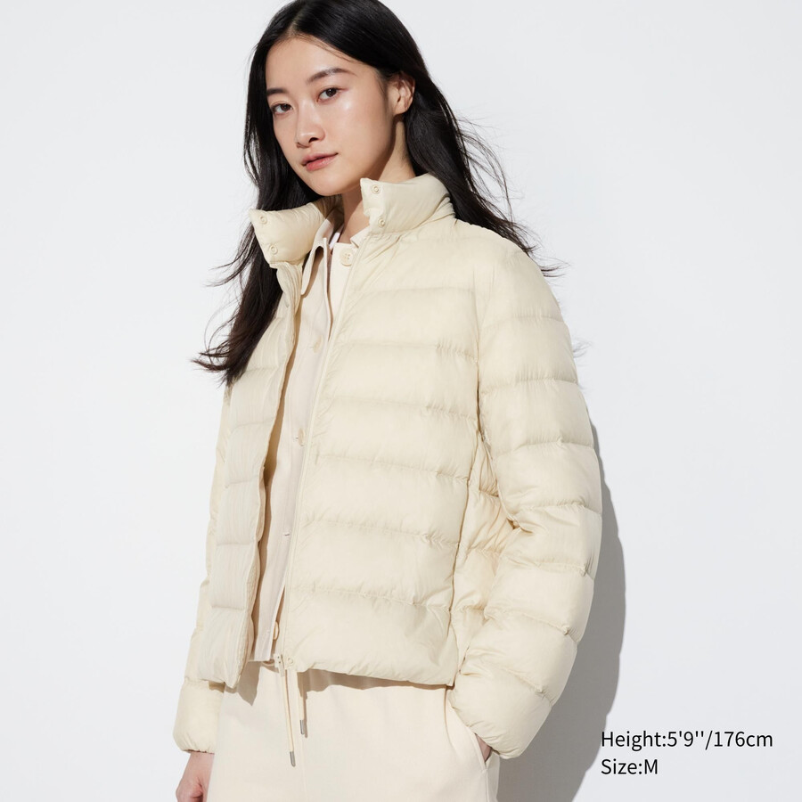 piumini uniqlo ultra light da donna bianchi