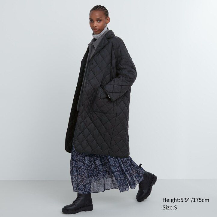 giacche imbottite calde oversize da donna uniqlo grigie