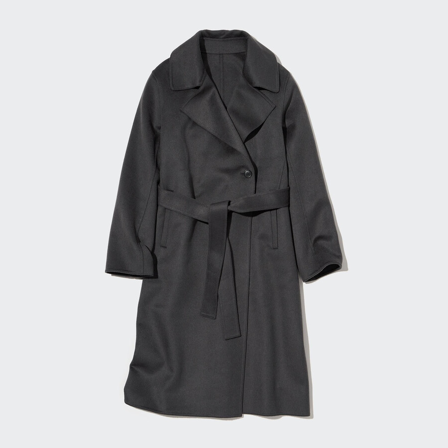 giacche oversize in misto lana uniqlo da donna grigie