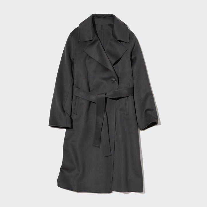 giacche oversize in misto lana uniqlo da donna grigie