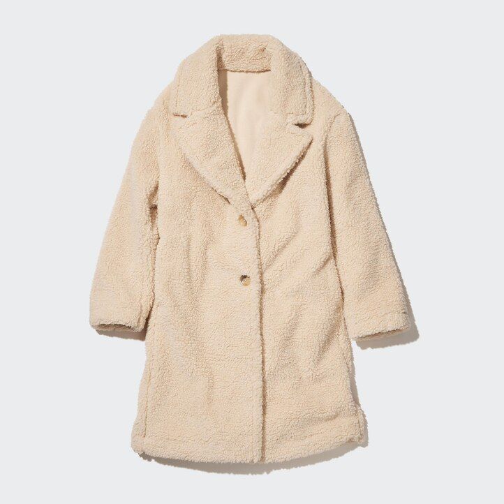 giacche su misura in pile antivento uniqlo da donna beige
