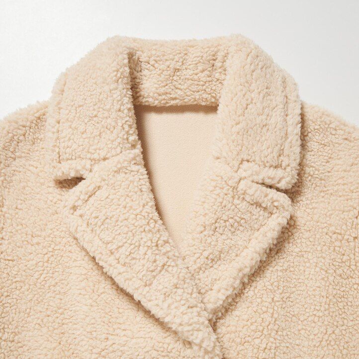 giacche su misura in pile antivento uniqlo da donna beige