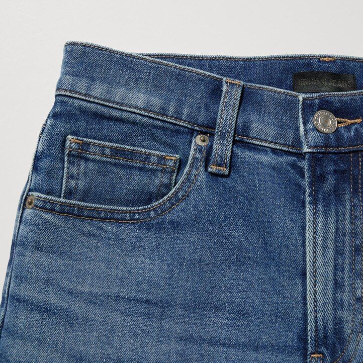 jeans da donna uniqlo slim fit a gamba dritta lunghezza alla caviglia neri