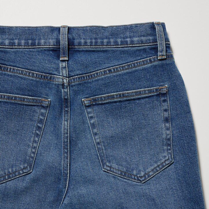 jeans da donna uniqlo slim fit a gamba dritta lunghezza alla caviglia neri