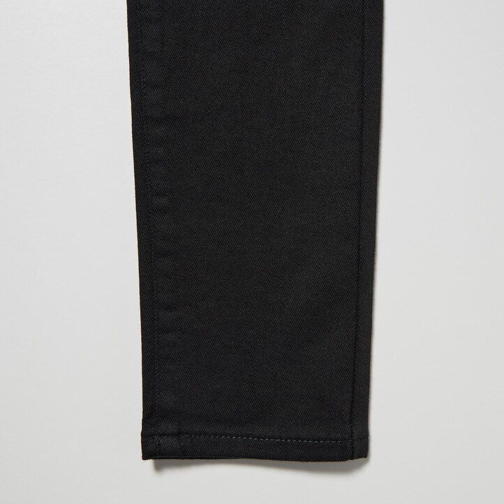 jeans da donna uniqlo ultra stretch a vita alta e vestibilità attillata blu