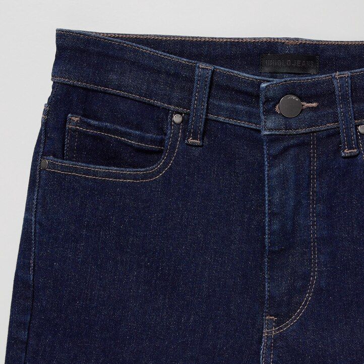 jeans skinny uniqlo ultra stretch a vita alta da donna neri