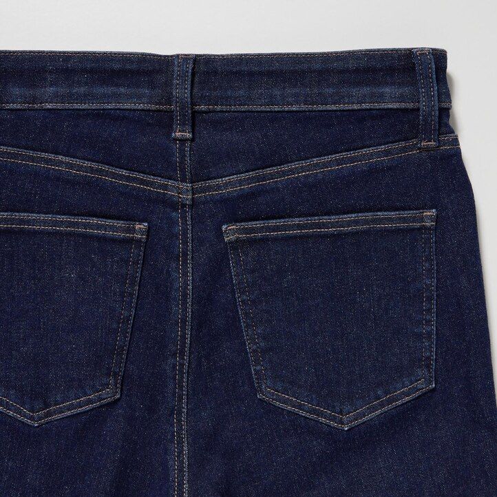 jeans skinny uniqlo ultra stretch a vita alta da donna neri