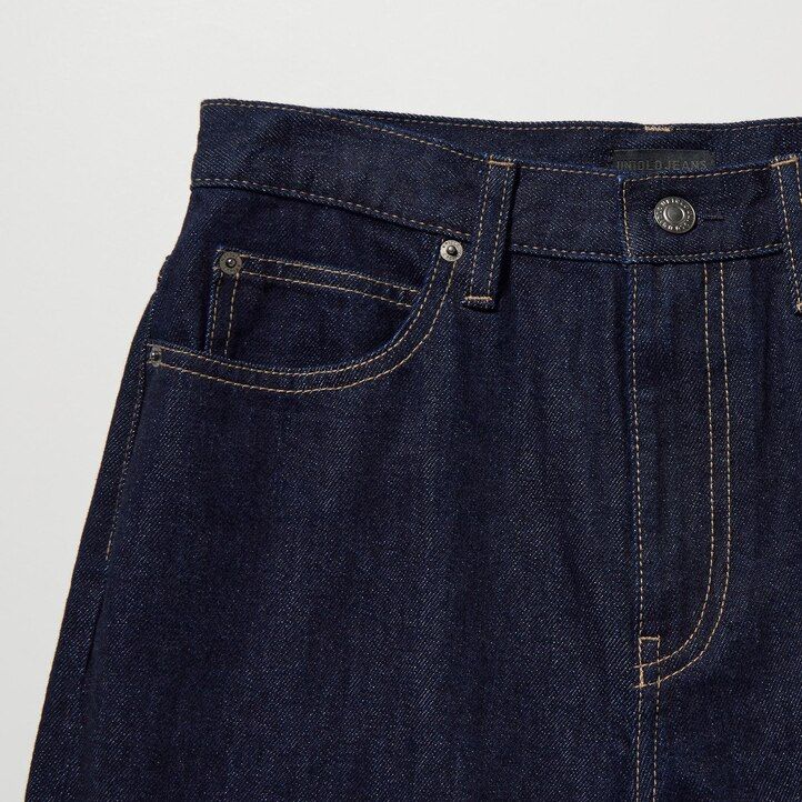 jeans larghi e dritti uniqlo da donna grigi