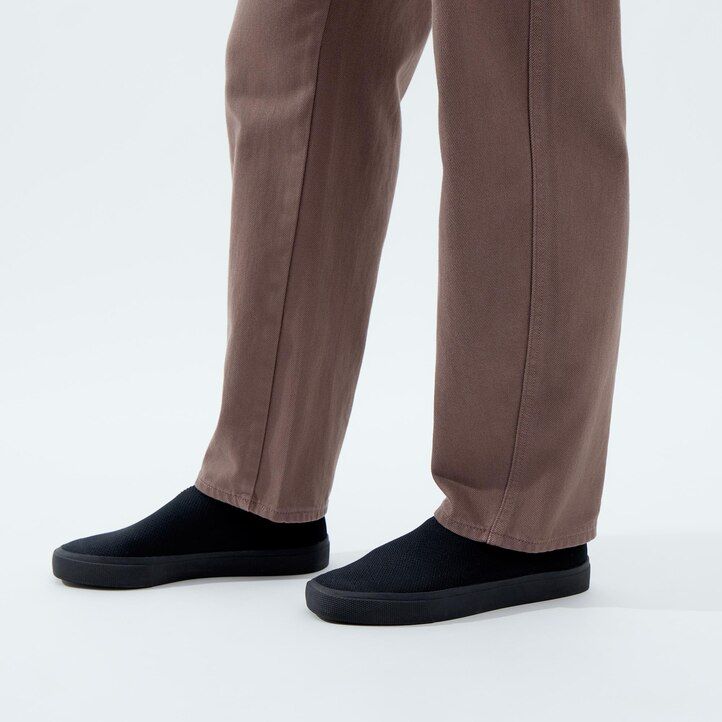 jeans uniqlo curved da donna color oliva