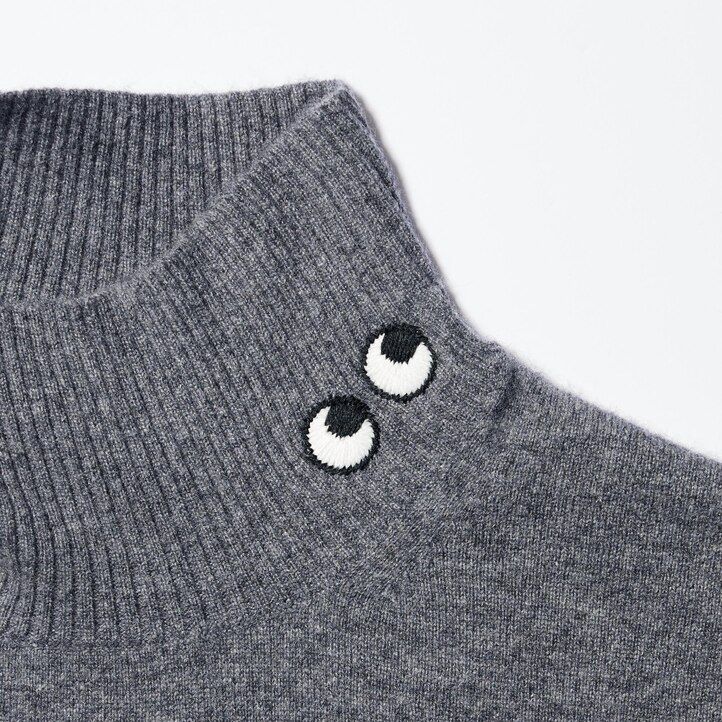 maglioni a collo alto uniqlo 100pctshmere da donna neri
