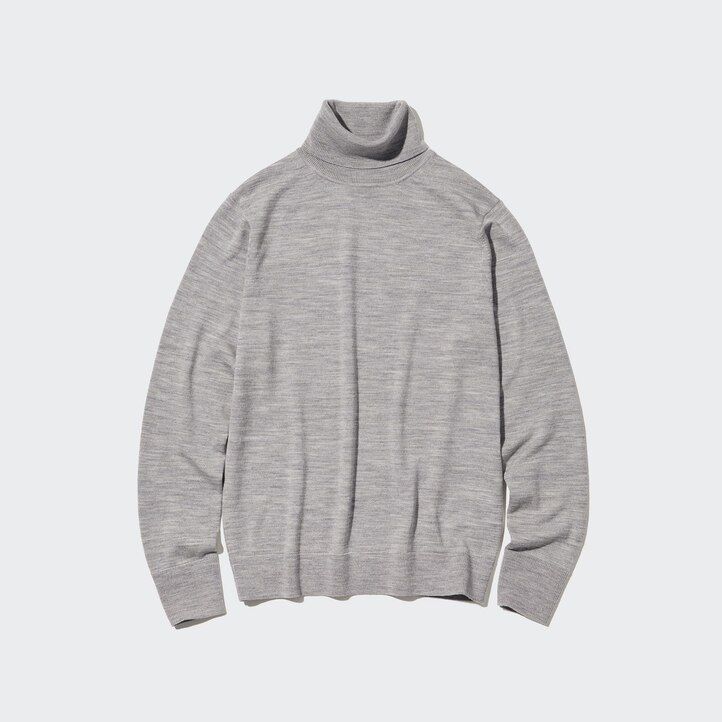 maglioni uniqlo 100 lana merino extra fine da donna marroni