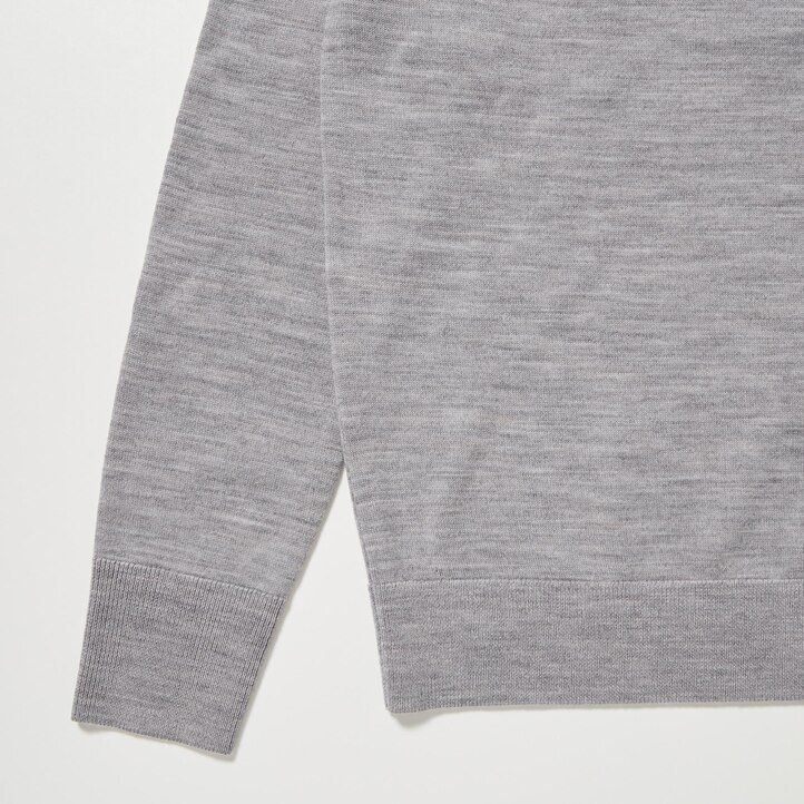 maglioni uniqlo 100 lana merino extra fine da donna marroni