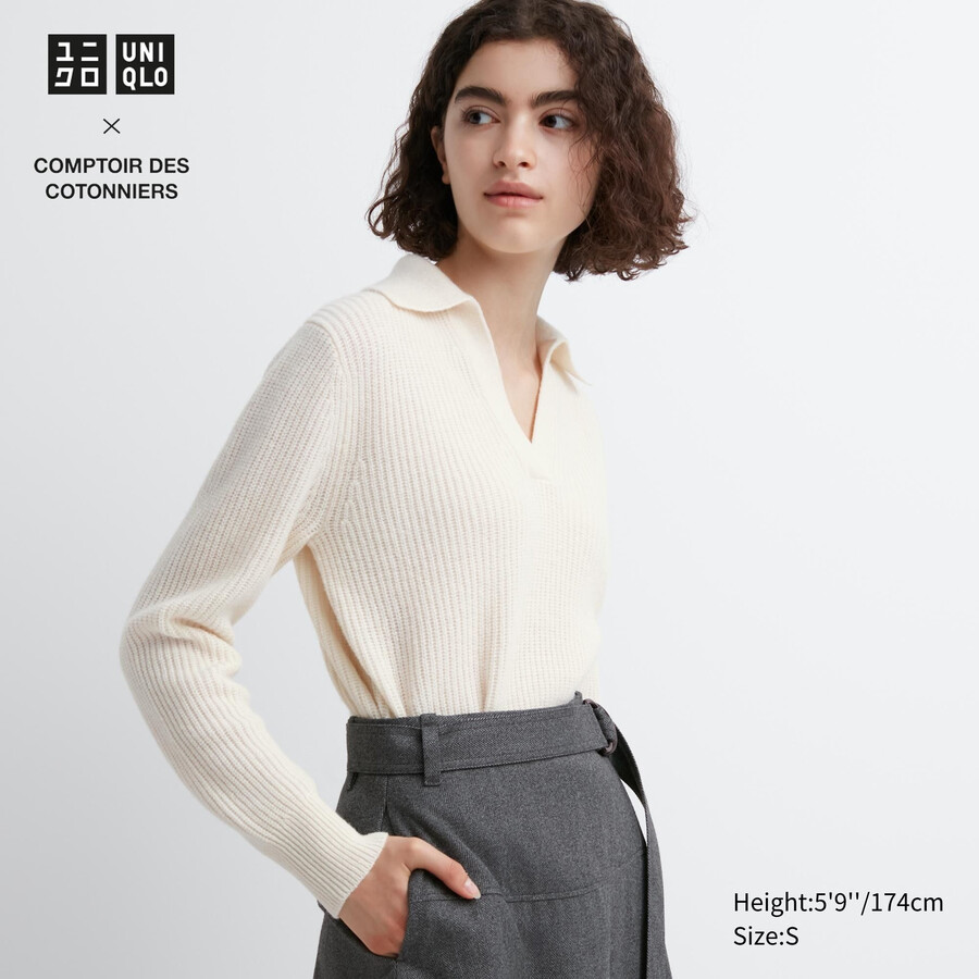 maglioni in lana dagnello uniqlo da donna bianchi