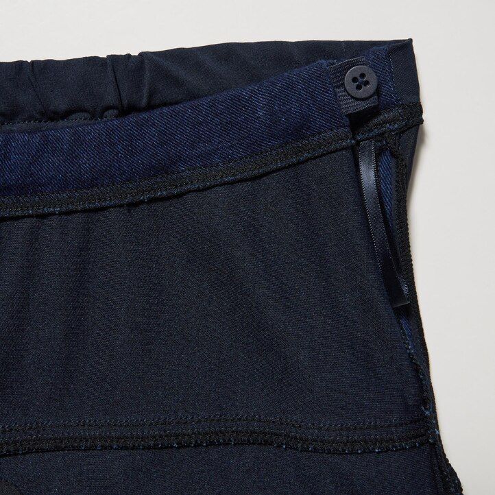 abbigliamento premaman in denim uniqlo ultra stretch da donna blu