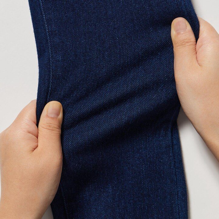 abbigliamento premaman in denim uniqlo ultra stretch da donna blu