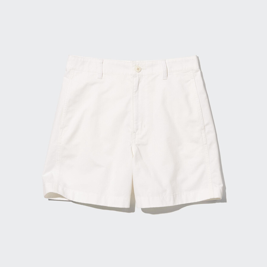 pantaloncini bianchi uniqlo chinos da donna