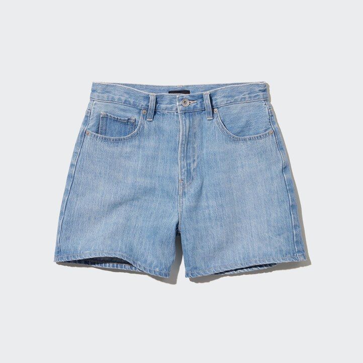 pantaloncini di jeans uniqlo da donna blu