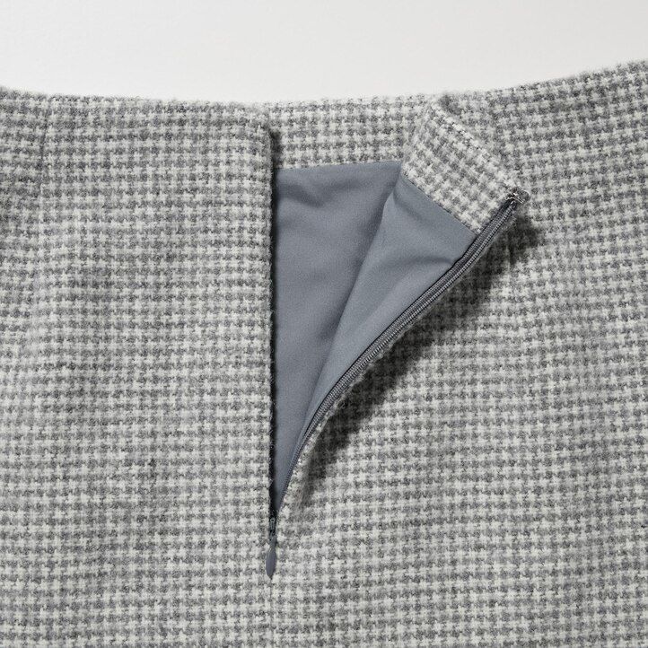 minigonne da donna in tweed grigio uniqlo