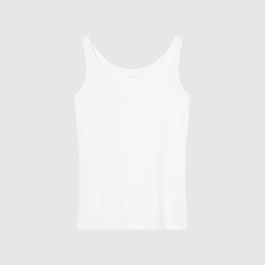 magliette bianche senza maniche da donna uniqlo airism