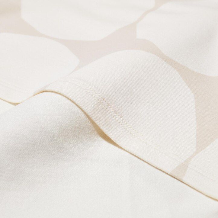 magliette termiche da donna uniqlo heattech con maniche stampate a pois grigio scuro