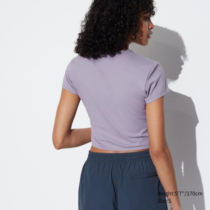 magliette corte ultra morbide uniqlo airism da donna bianche