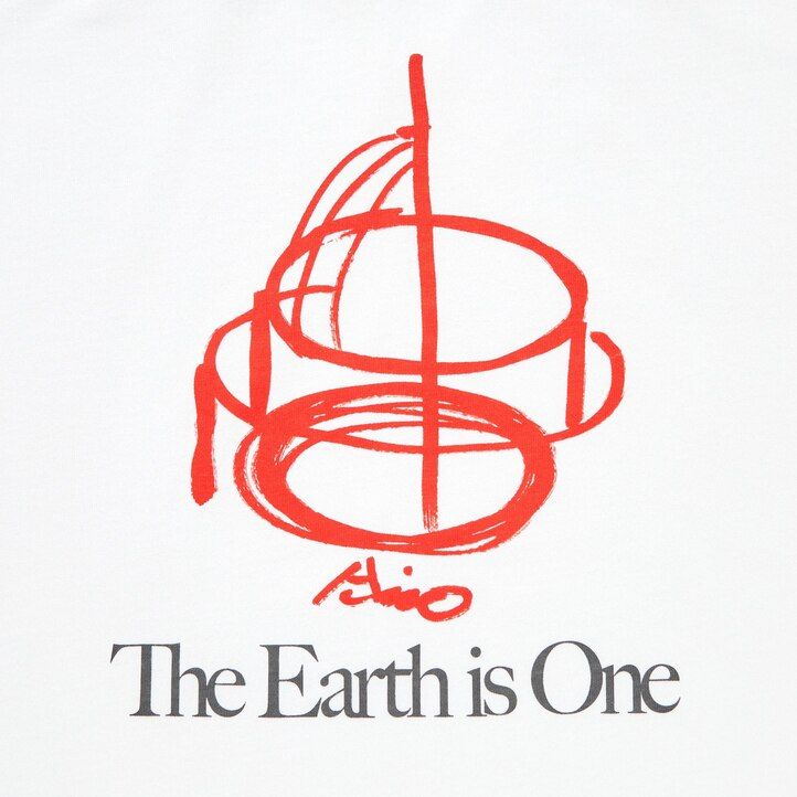t-shirt da donna uniqlo peace for all graphic tadao ando bianche