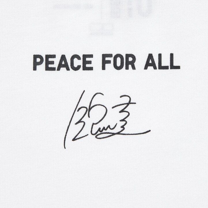 magliette bianche da donna uniqlo peace for all graphic kei nishikori