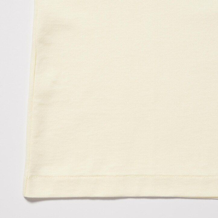 magliette da donna uniqlo in cotone supima 100 verde con scollo a v
