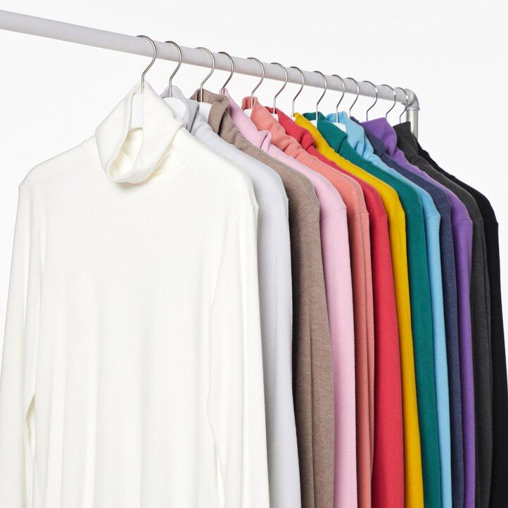 magliette termiche da donna con maniche in pile heattech uniqlo rosse