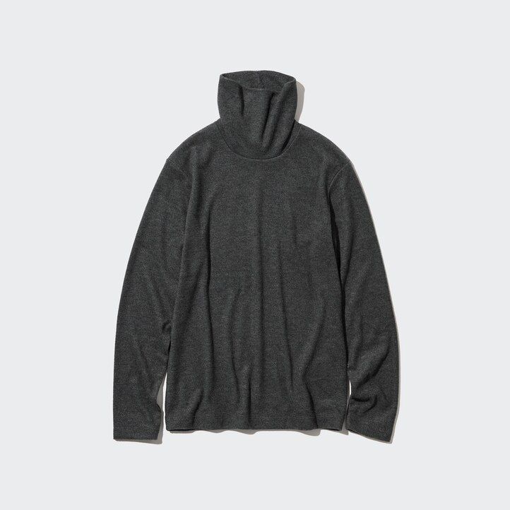 magliette termiche da donna con maniche in pile heattech uniqlo rosse