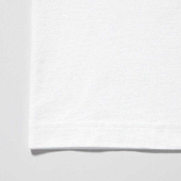 t-shirt bianca da donna uniqlo peace for all graphic roger federer