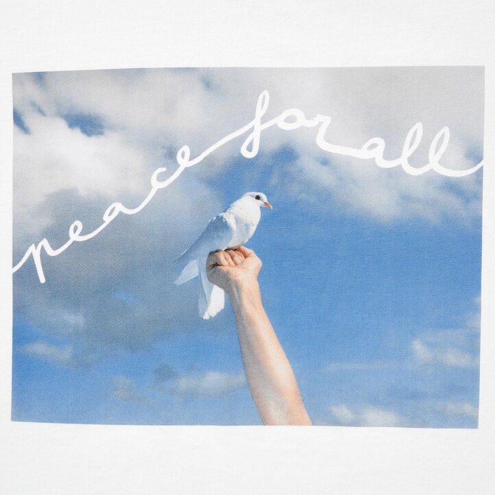 magliette da donna uniqlo peace for all graphic cristina de middel bianche