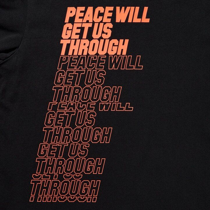 magliette nere da donna uniqlo peace for all graphic shingo kunieda