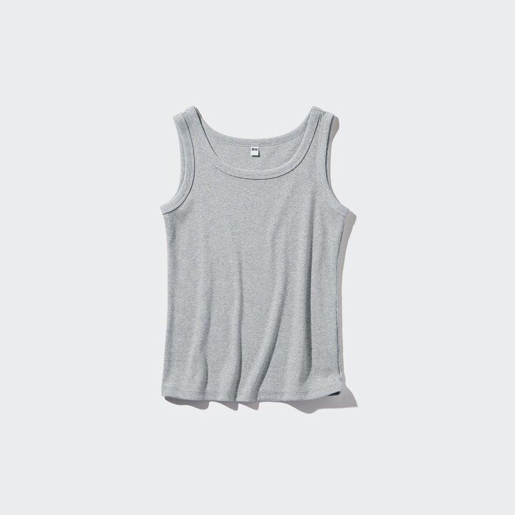 magliette a coste morbide uniqlo da donna bianche