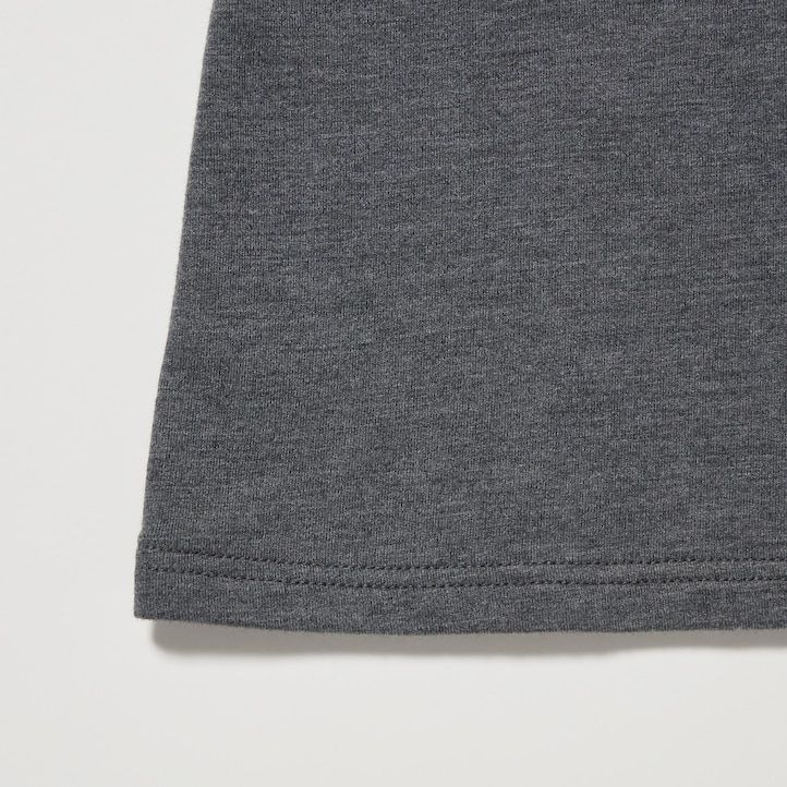 magliette termiche da donna uniqlo heattech extra warm cotton con scollo a barchetta e maniche lunghe colore grigio chiaro