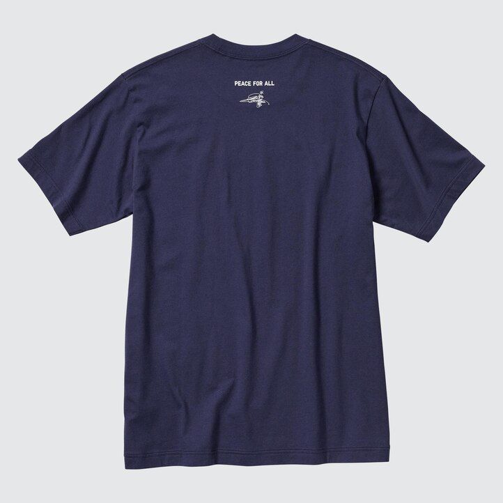 magliette da donna uniqlo peace for all graphic ayumu hirano blu navy