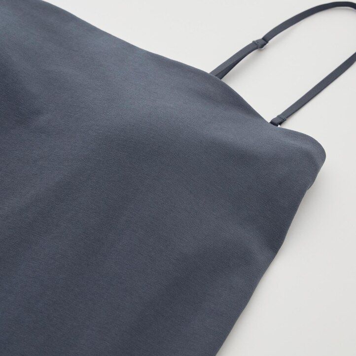 magliette corte in cotone uniqlo airism da donna colore grigio