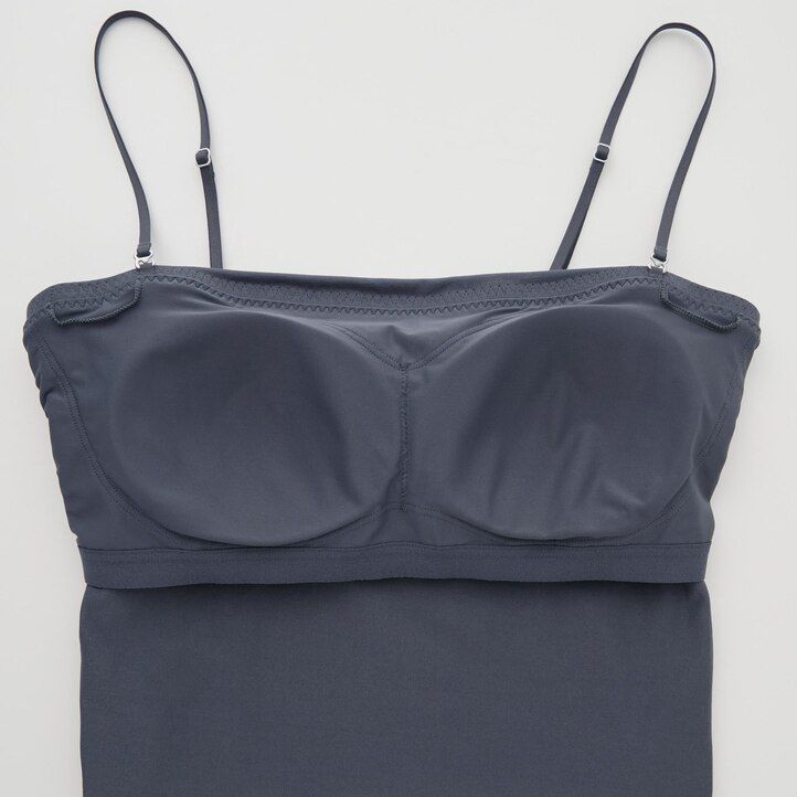 magliette corte in cotone uniqlo airism da donna colore grigio