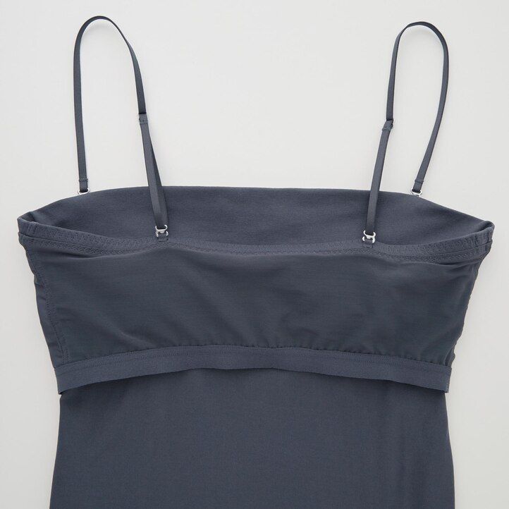 magliette corte in cotone uniqlo airism da donna colore grigio