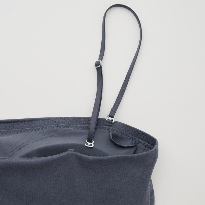 magliette corte in cotone uniqlo airism da donna colore grigio