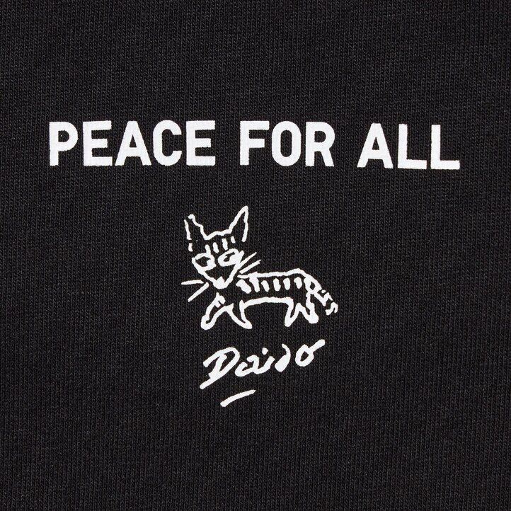 t-shirt da donna uniqlo peace for all graphic daido moriyama nere