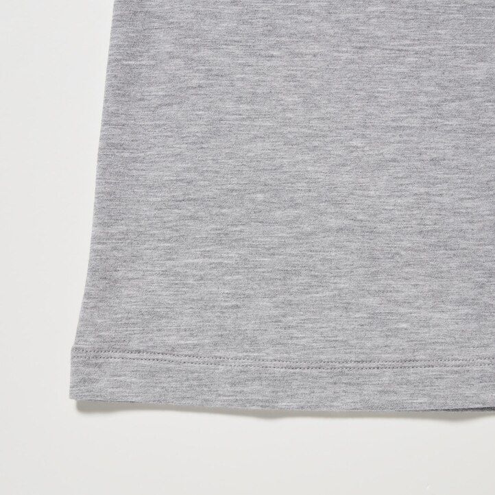 magliette termiche da donna uniqlo heattech extra warm cotton con scollo rotondo e maniche lunghe colore verde scuro