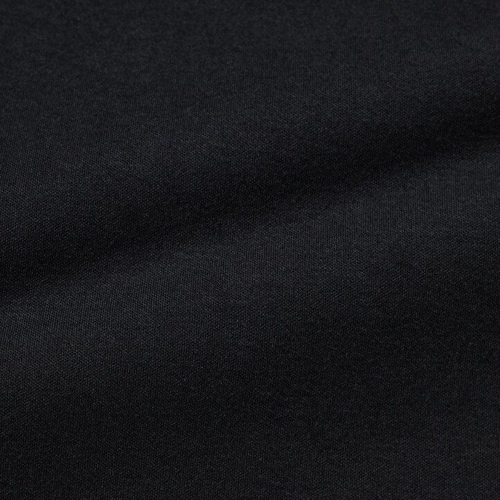 t-shirt da donna uniqlo smooth stretch cotton con scollo rotondo e maniche corte nere