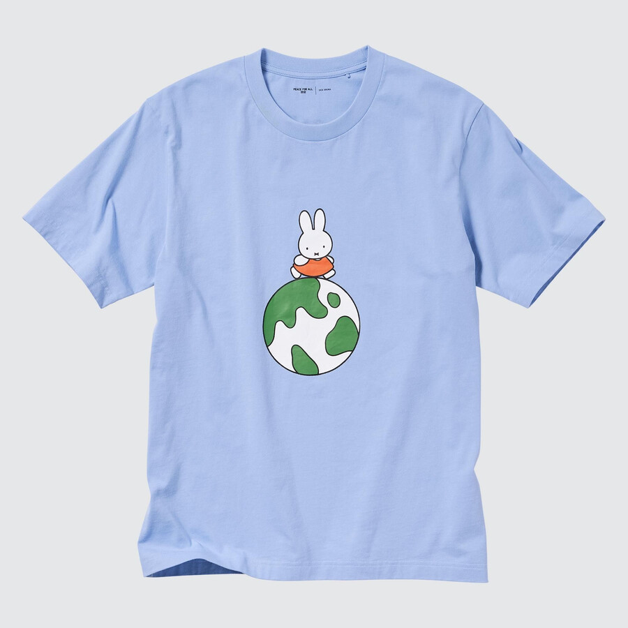 magliette da donna uniqlo peace for all graphic dick bruna blu