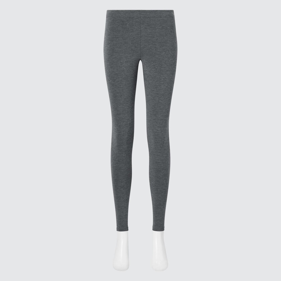 calzamaglia termica ultra calda uniqlo heattech da donna grigio scuro