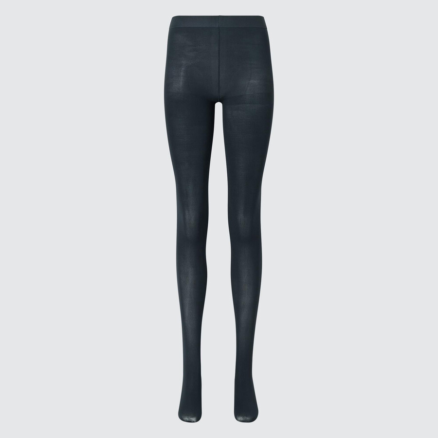 collant termici uniqlo heattech da donna grigio scuro